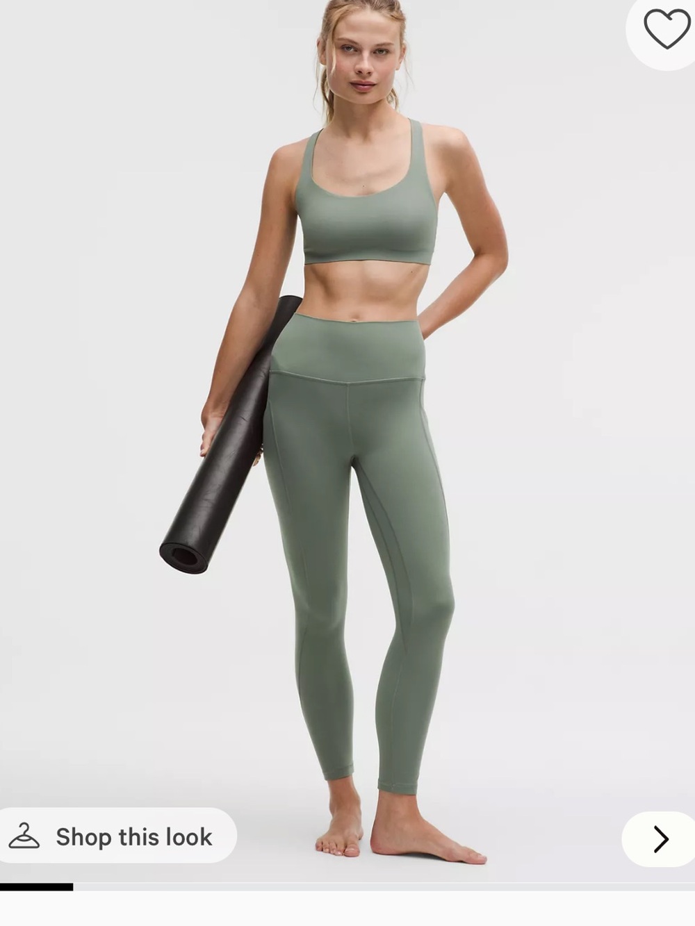 lululemon athletica High-Rise Olive Green Leggings